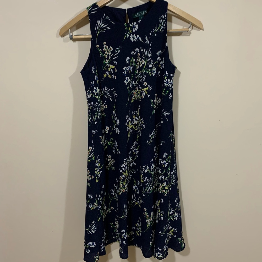 Ralph Lauren Navy Spring Dress